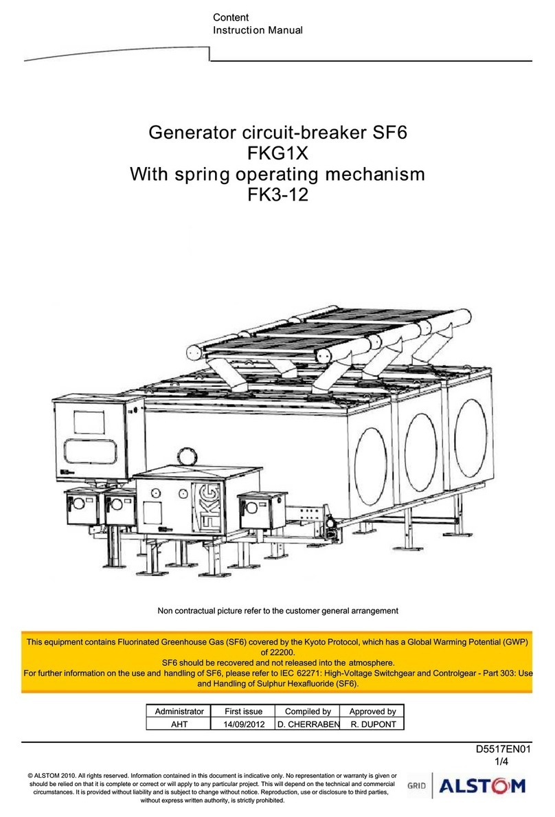 Alstom FKG1X instruction manual