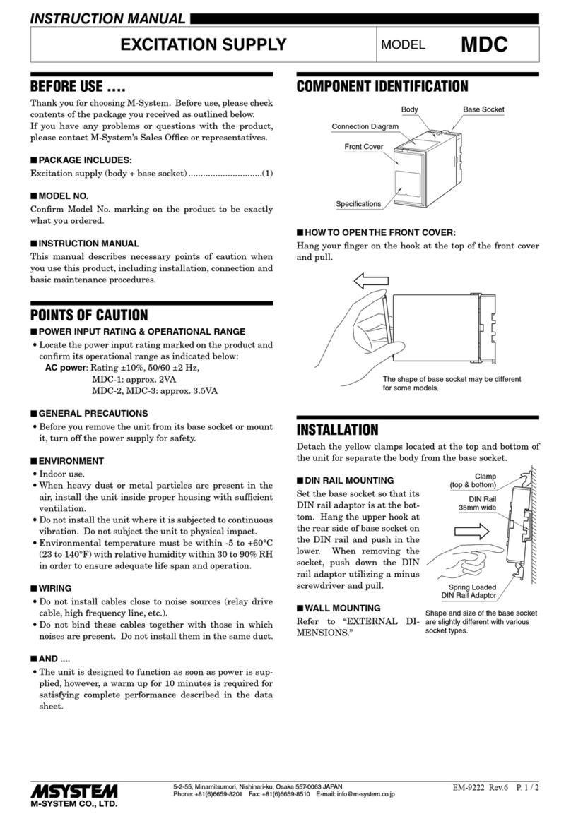 M-system MDC User manual