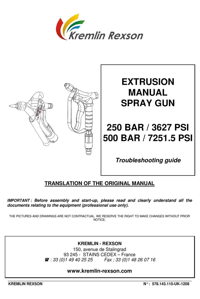 Kremlin-Rexson 250 BAR / 3627 PSI User manual