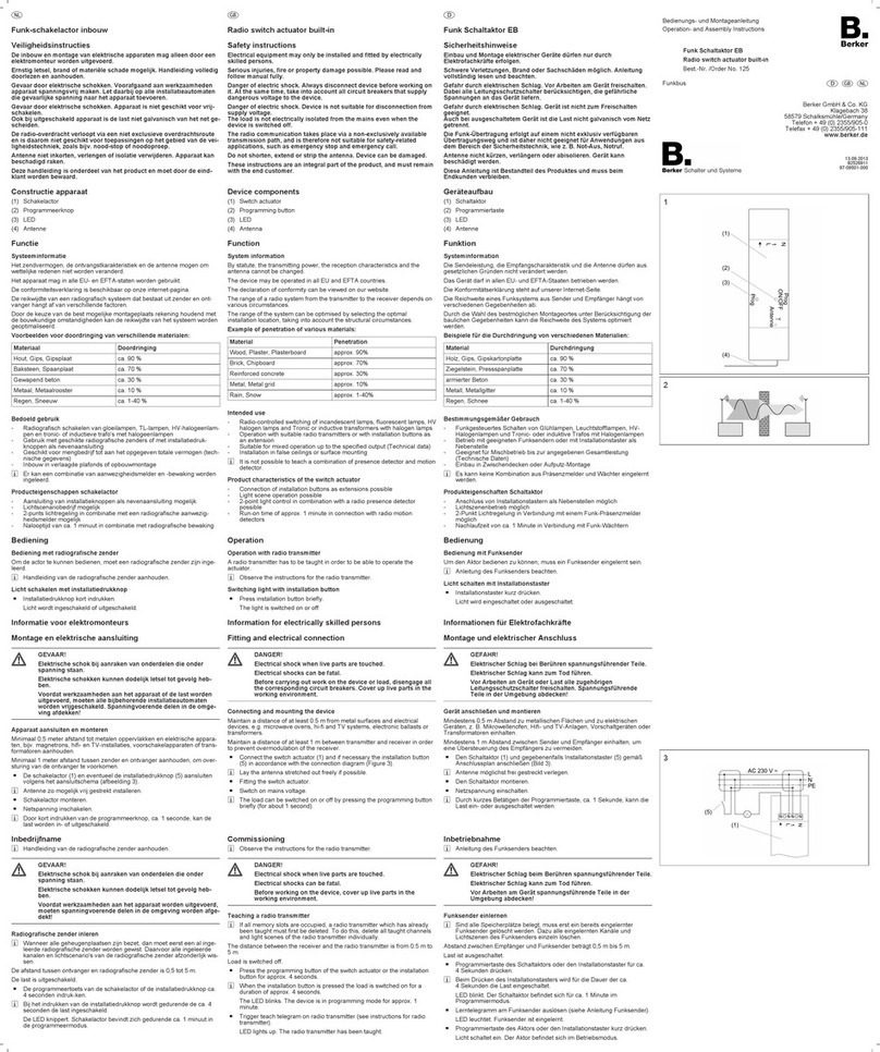 Berker 125 Service manual