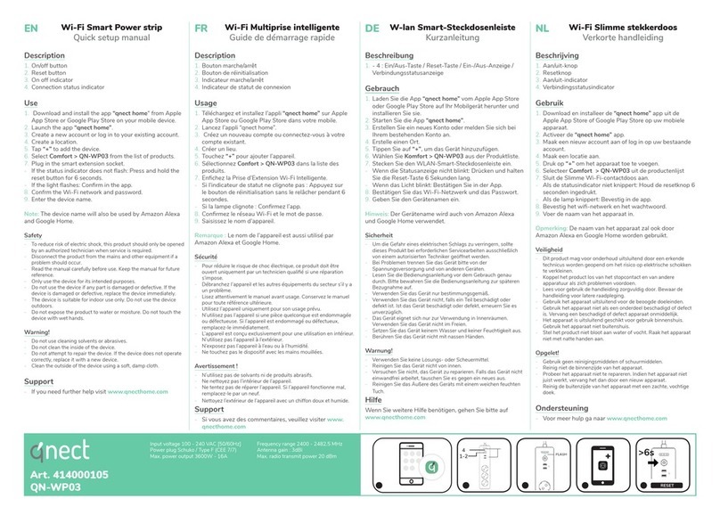 QNect QN-WP03 Specification sheet