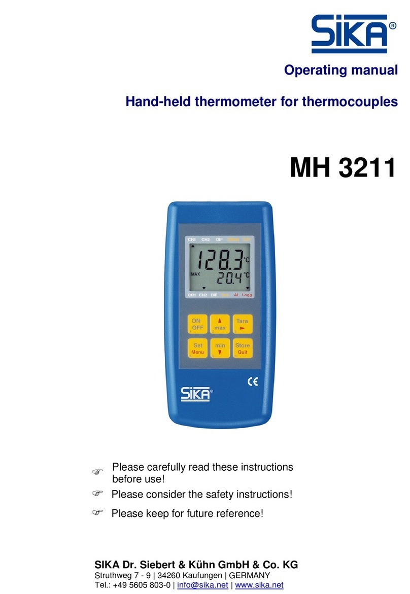 SIKA MH 3211 User manual