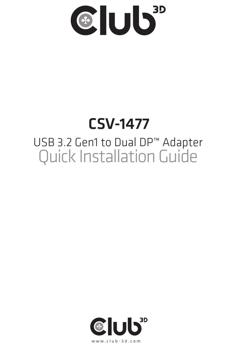 Club 3D CSV-1477 User manual