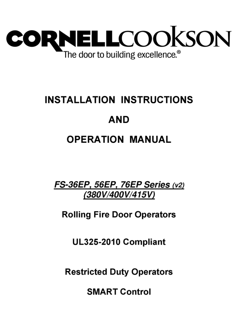 CornellCookson FS-36EP Series Troubleshooting guide
