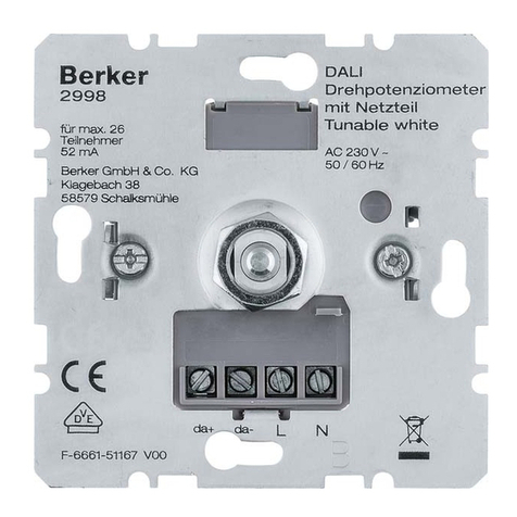 Berker DALI operating instructions