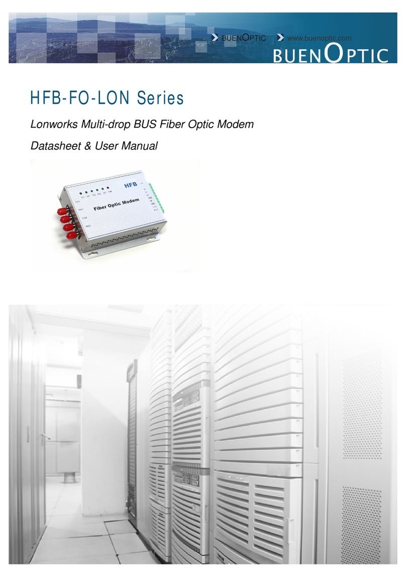Buenoptic HFB-FO-LON Series Data sheet & user manual