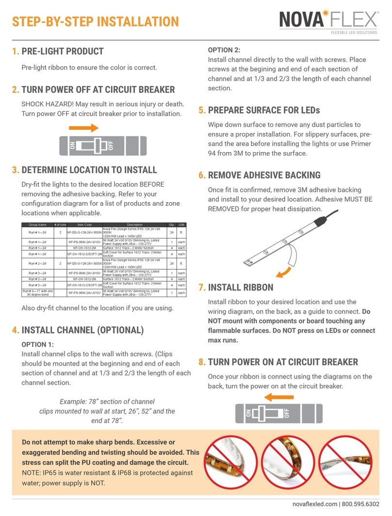 NovaFlex Nova Flex Design Series Operator's manual
