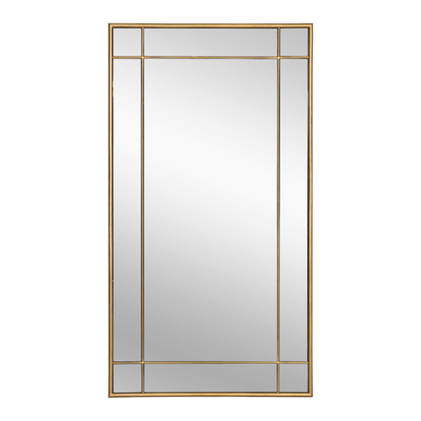 SUNPAN PASADENA FLOOR MIRROR-BRASS User manual