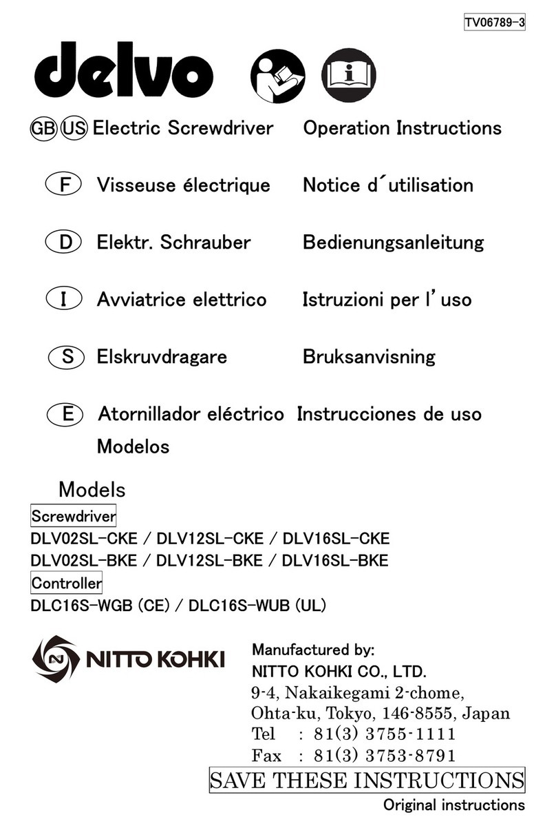 Nitto Kohki delvo DLV02 Series User manual