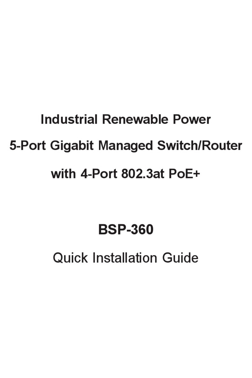 Planet Networking & Communication BSP-360 Quick installation guide