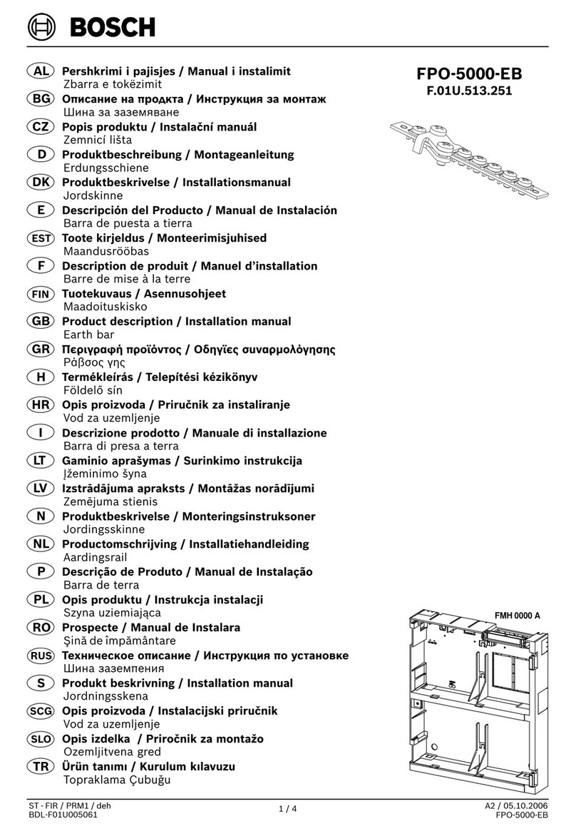 Bosch FPO-5000-EB Product description/Installation manual