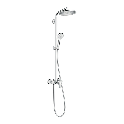 Hans Grohe Crometta S 240 1jet Showerpipe 27269000 Manual