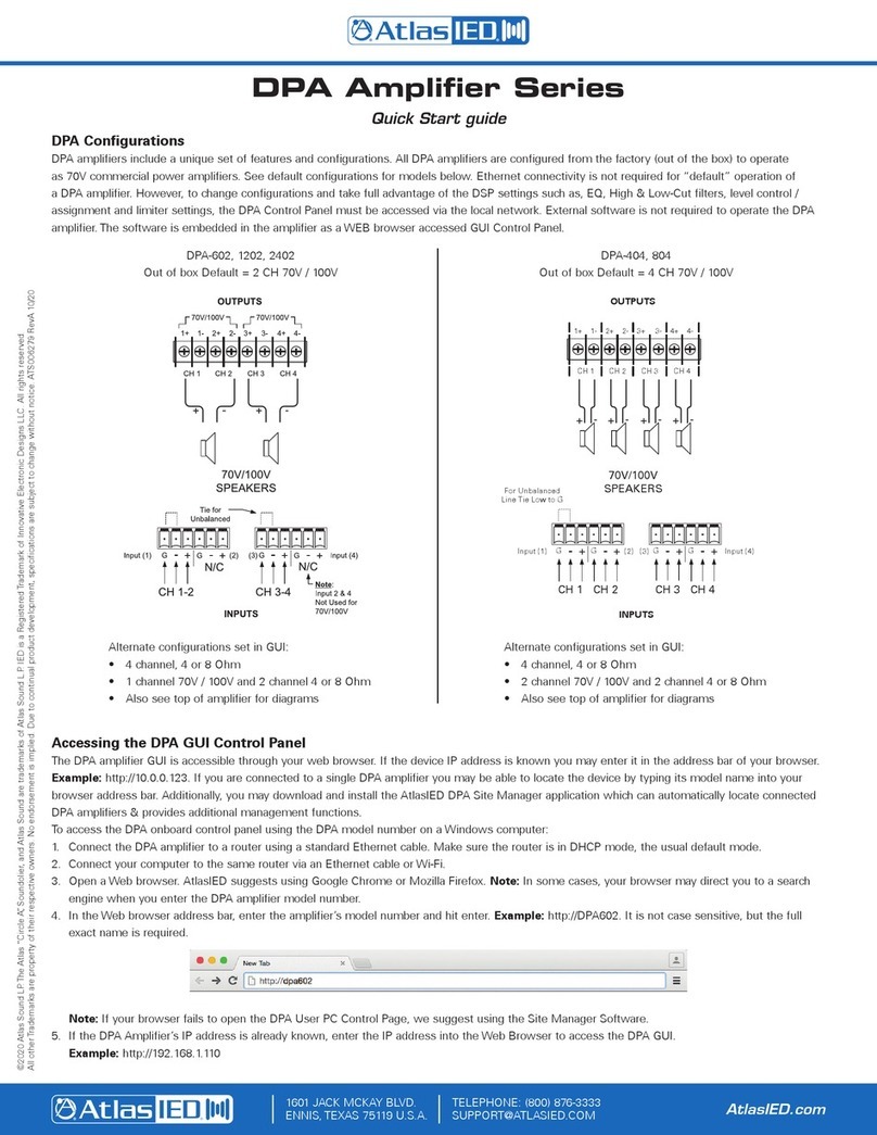 Atlas IED DPA-602 quick start guide