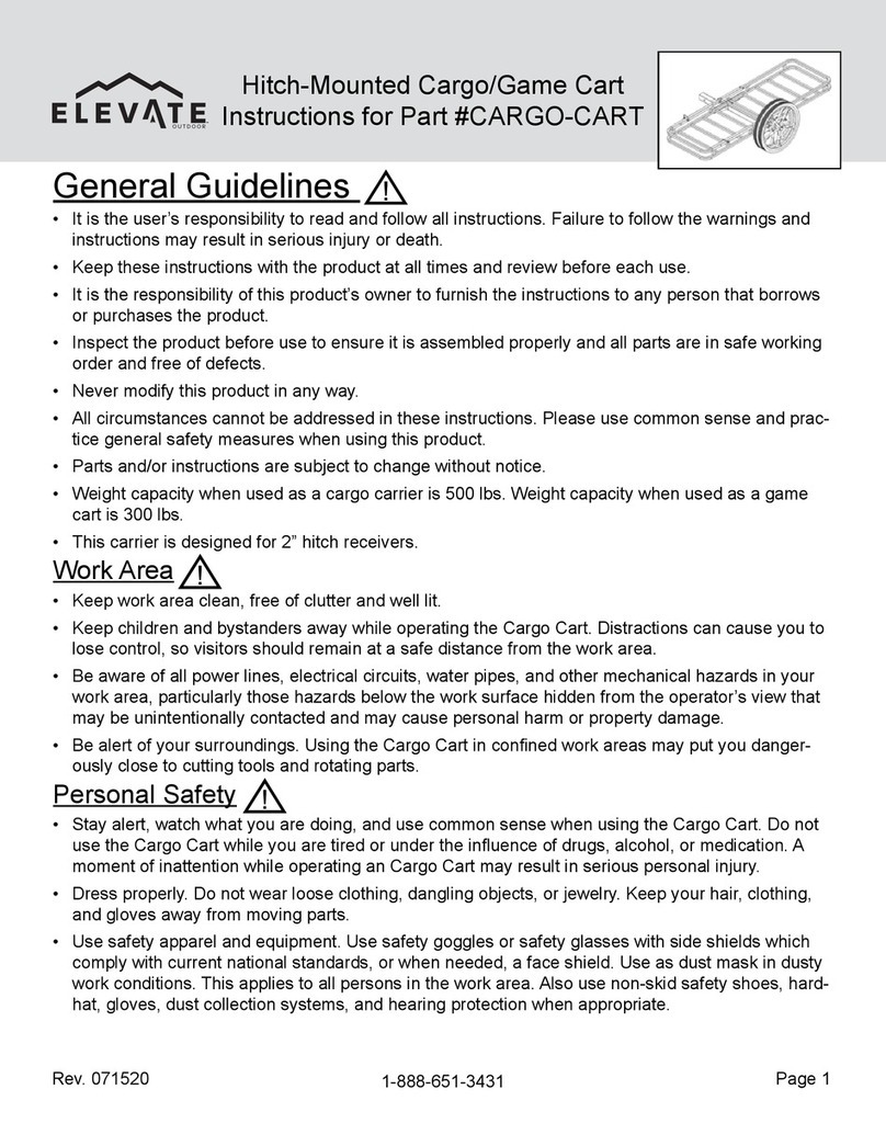 ELEVATE CARGO-CART instructions