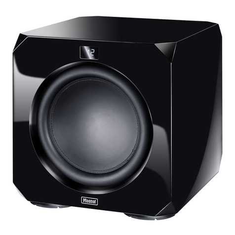 Magnat Audio OMEGA CS 12 Owner's manual/warranty document Magnat Audio OMEGA CS 12 Owner's manual/warranty document