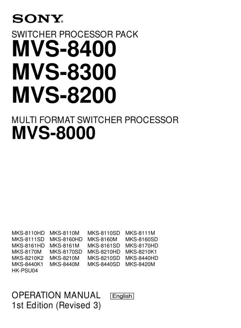 Sony MVS-8400 Operation manual Sony MVS-8400 Operation manual