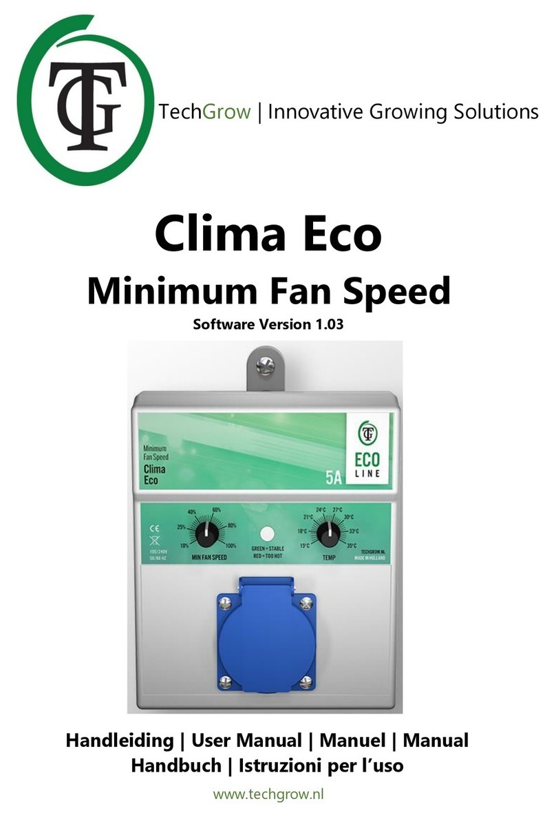 TechGrow Clima Eco User manual