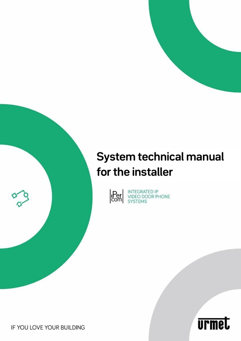 urmet domus IPerCom System Technical Manual