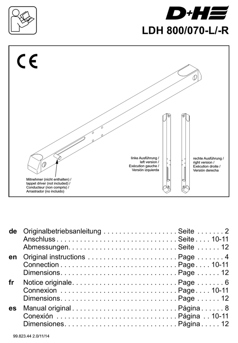 D+H LDH 800/070-L: LDH 800/070-R User manual