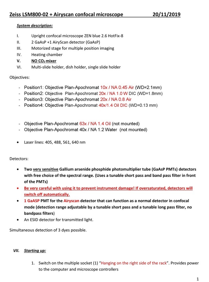 Zeiss LSM800-02 Operator's manual
