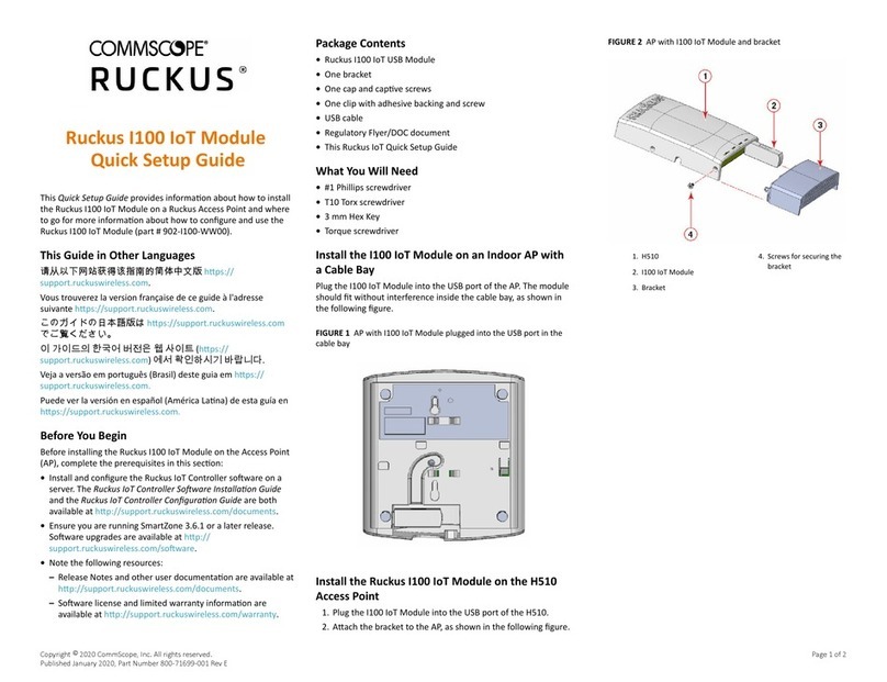 CommScope Ruckus I100 User manual