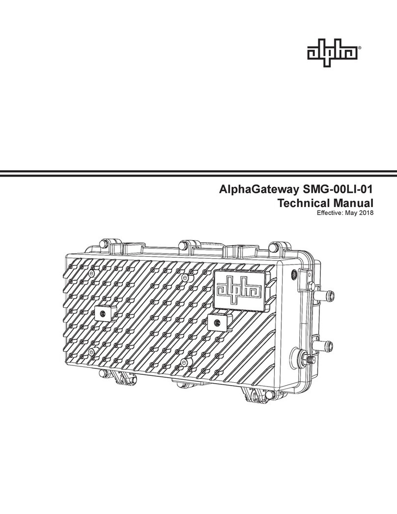Alpha SMG-00LI-01 Technical manual