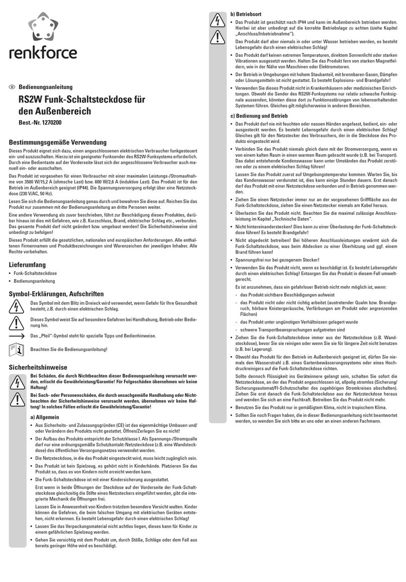 Renkforce RS2W operating instructions