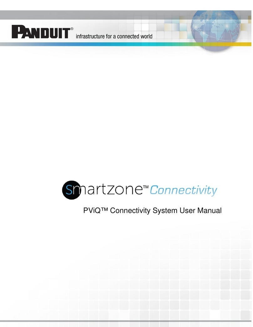 Panduit Smartzone PViQ Connectivity System User manual Panduit Smartzone PViQ Connectivity System User manual