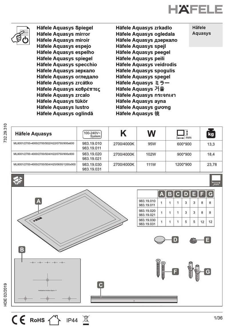 Häfele Aquasys 983.19.010 User manual