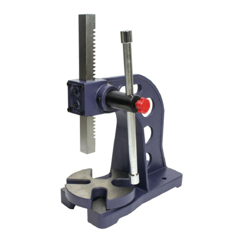 Palmgren 0.5-Ton Arbor Press User manual