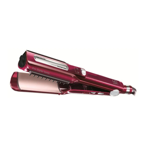 VS Sassoon VS PRO Styler Ionic User manual