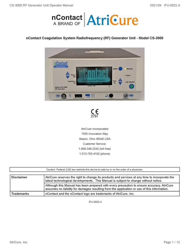 AtriCure nContact CS-3000 User manual