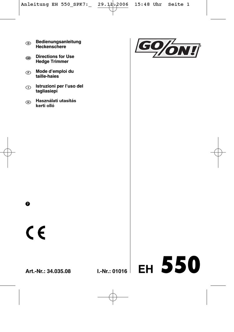 Go-On EH 550 Directions for use