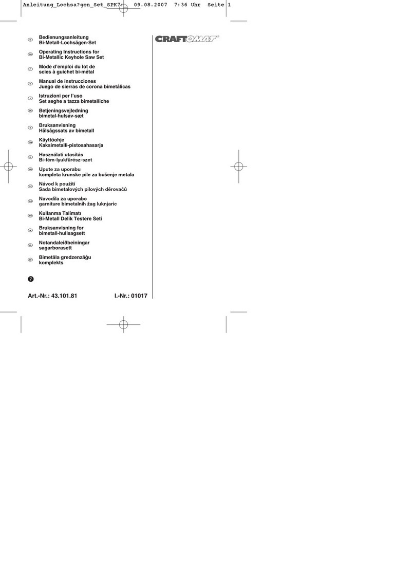 Craftomat 4310181 operating instructions