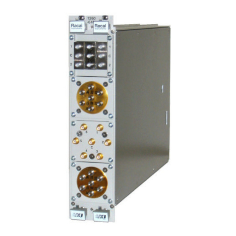 Racal Instruments 1260 User manual