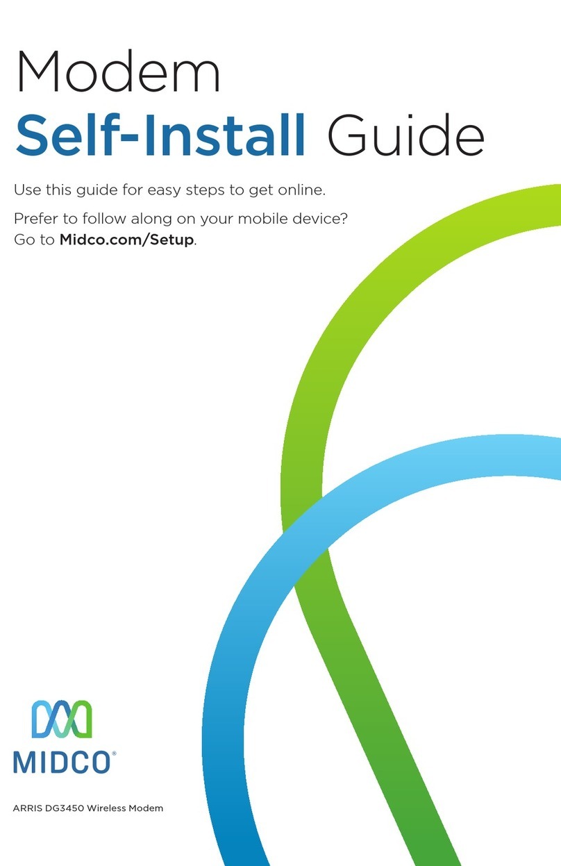 Midco ARRIS DG3450 Self-install guide