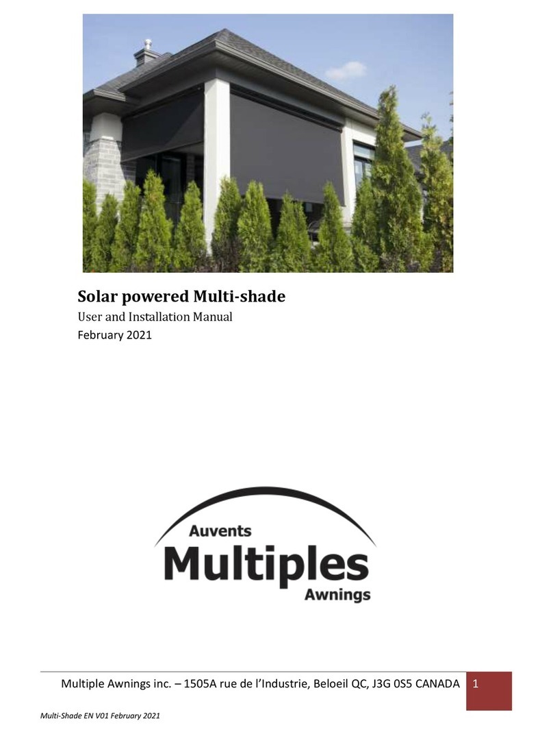 Multiple Awnings Multi-shade Operating manual
