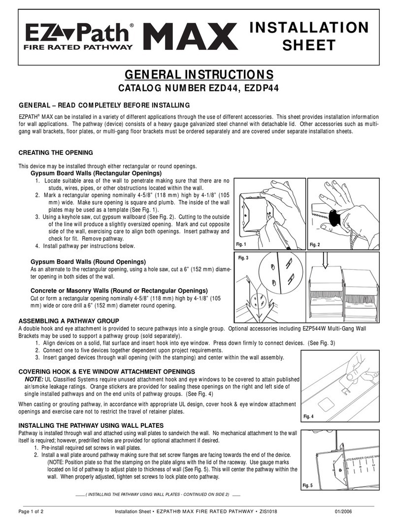 Specified Technologies EZ-PATH MAX EZD44 Installation sheet Specified Technologies EZ-PATH MAX EZD44 Installation sheet