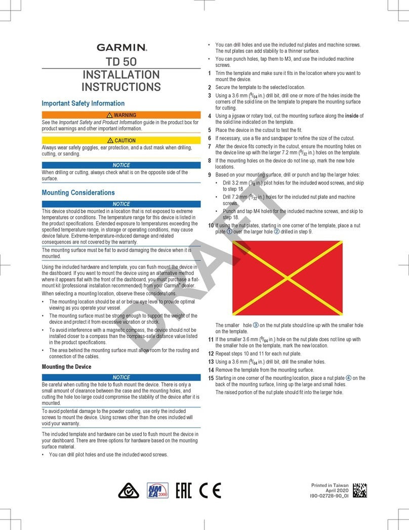 Garmin TD 50 User manual