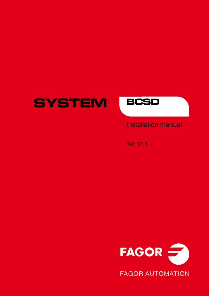 Fagor BCSD User manual
