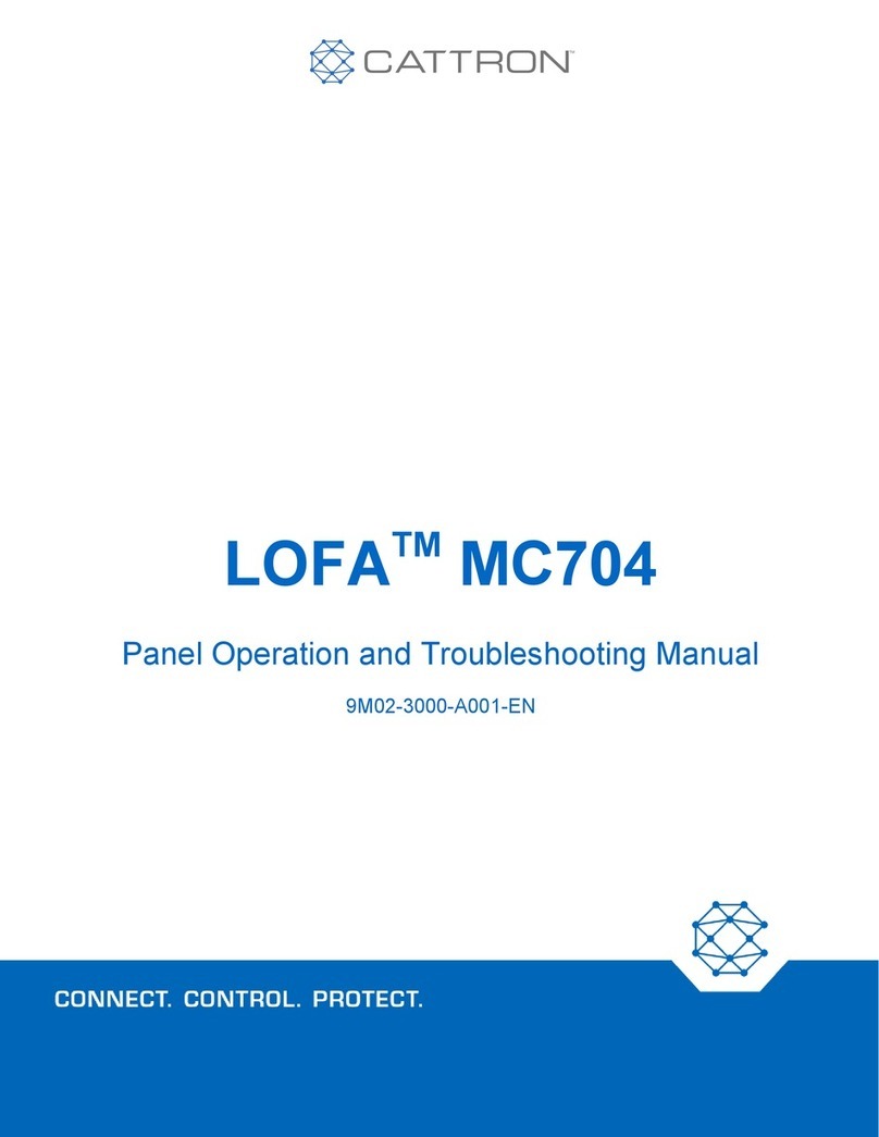 Cattron LOFA MC704 Operating instructions
