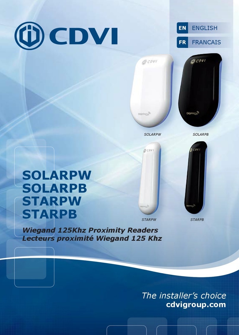 CDVI SOLARPW installation manual
