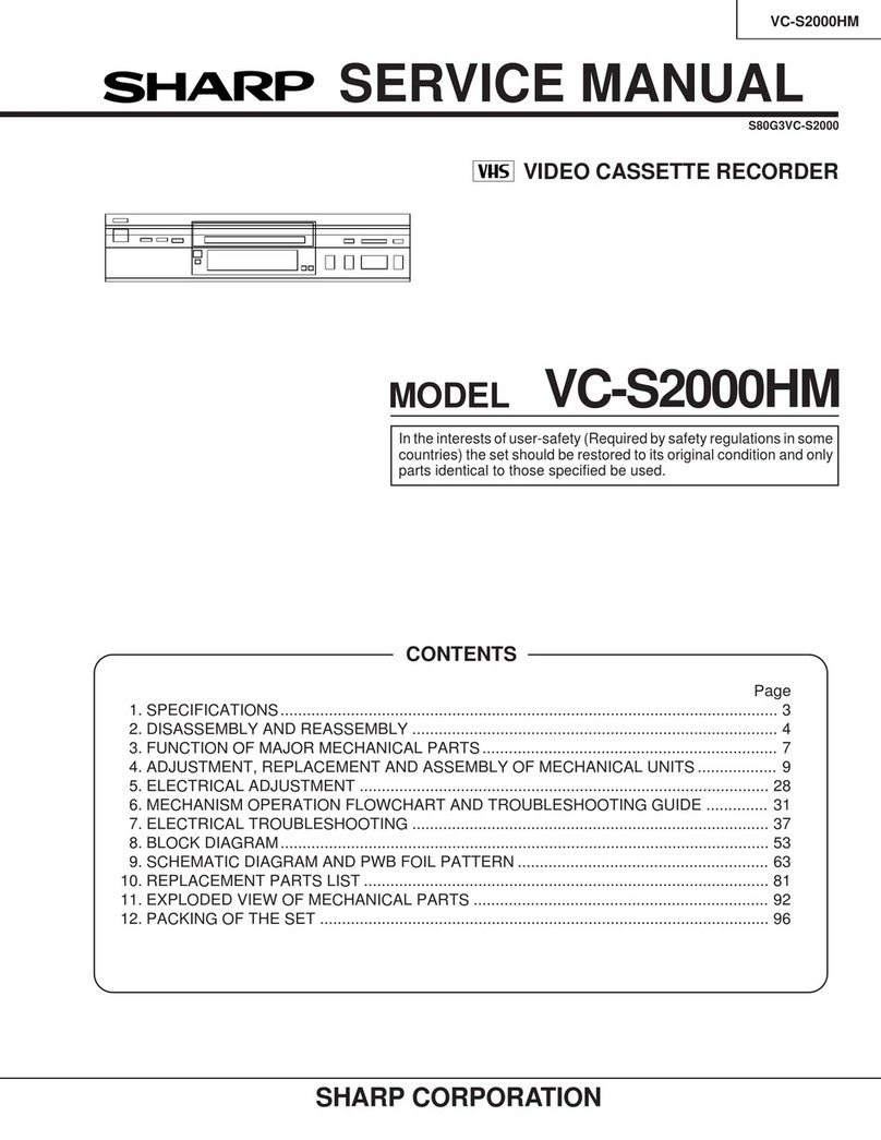 Sharp VC-S2000HM User manual Sharp VC-S2000HM User manual