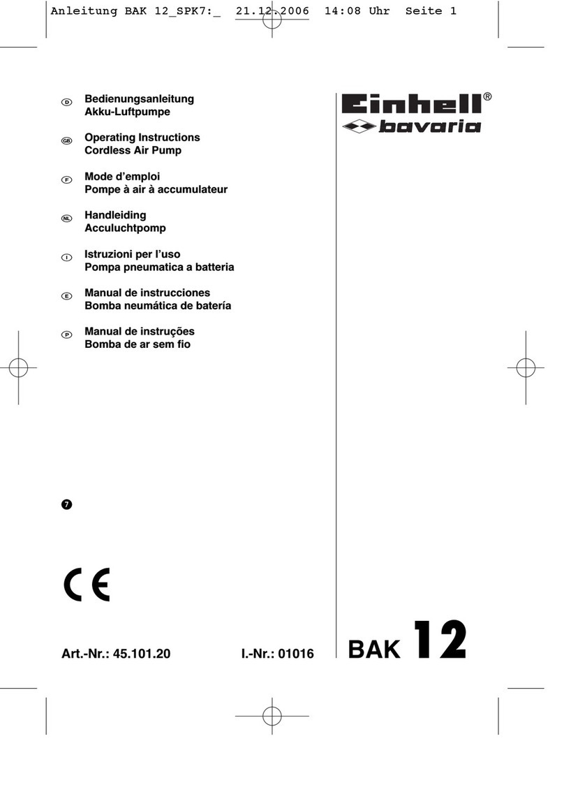 EINHELL Bavaria BAK 12 operating instructions