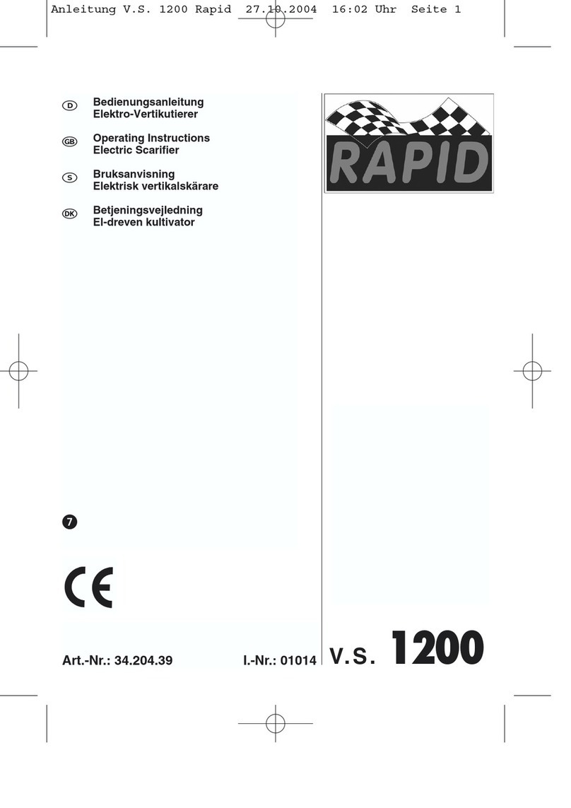 Rapid V.S. 1200 operating instructions