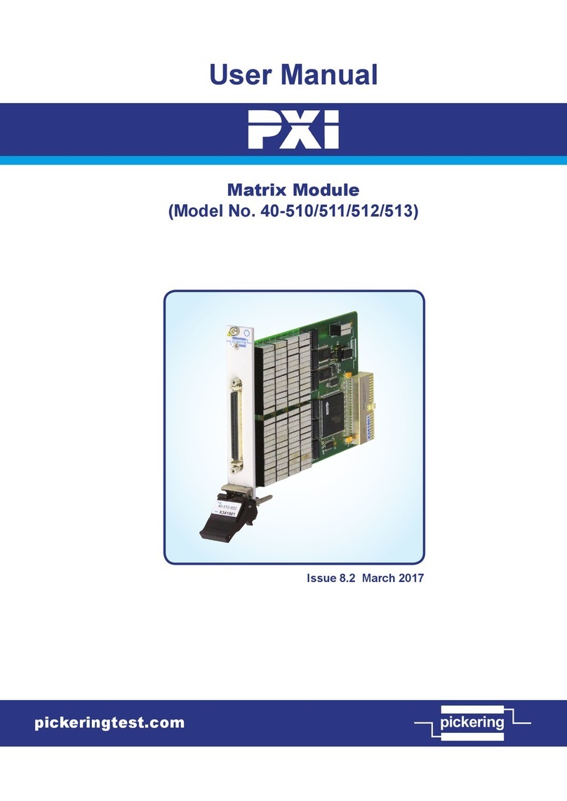 Pickering PXI 40-510 User manual Pickering PXI 40-510 User manual