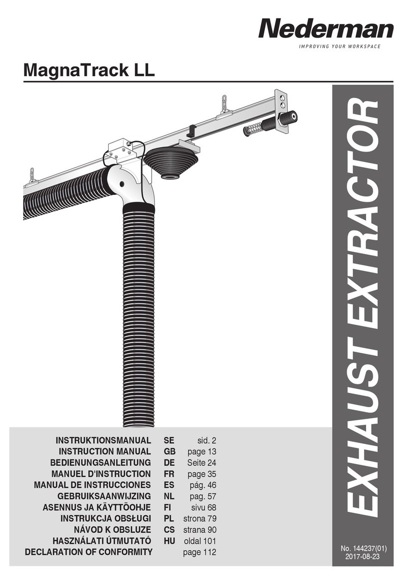 Nederman MagnaTrack LL instruction manual