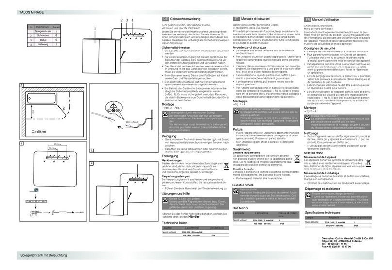 TALOS MIRAGE operating instructions TALOS MIRAGE operating instructions