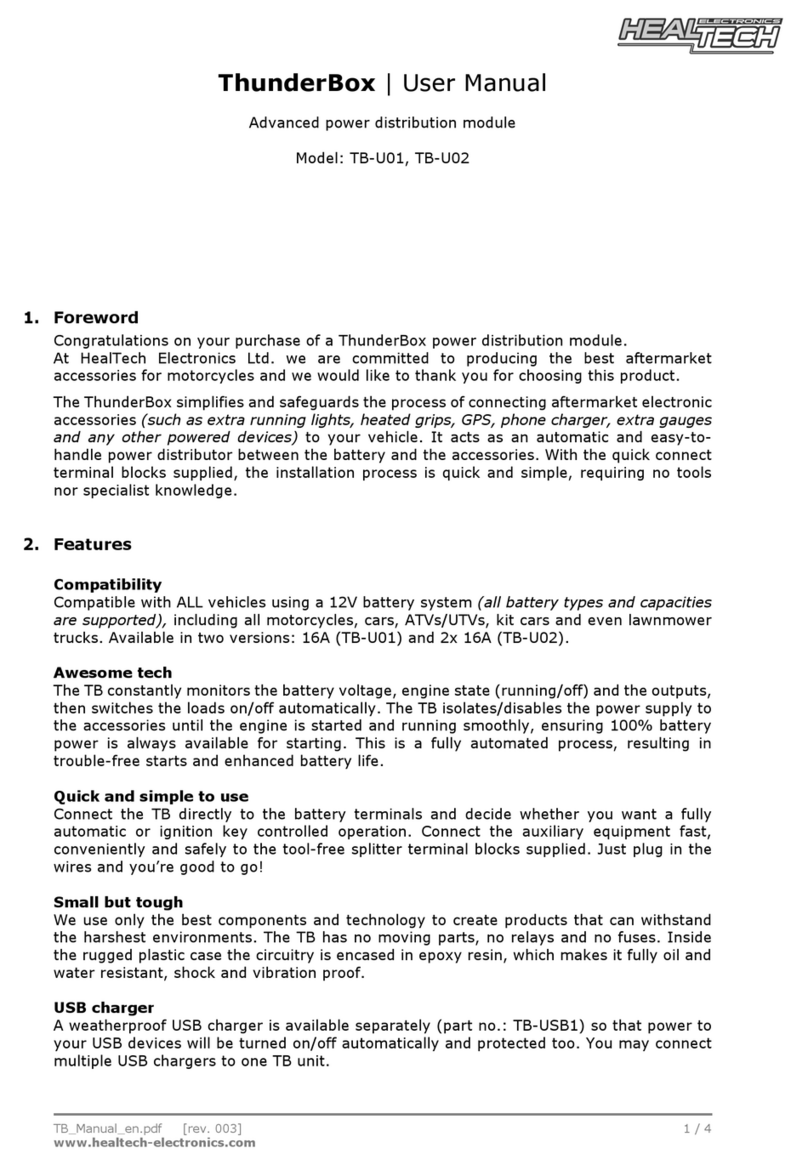 Heal-Tech ThunderBox TB-U01 user manual