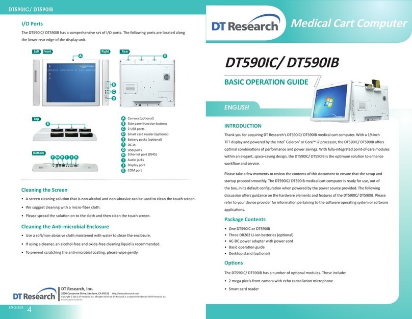 DT Research DT590IC Assembly instructions